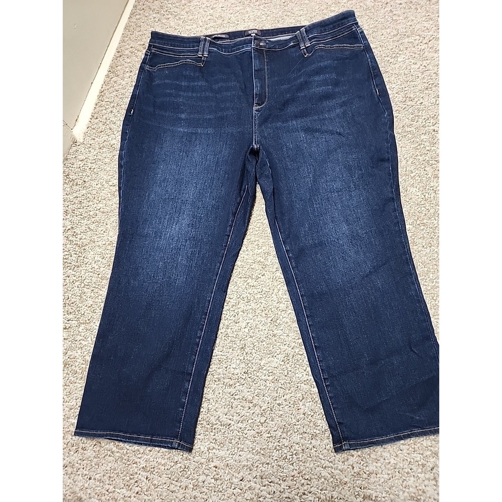 NYDJ Bailey Relaxed Ankle Plus Jeans Size 24W‎ Stretch Denim 46x28 Measured